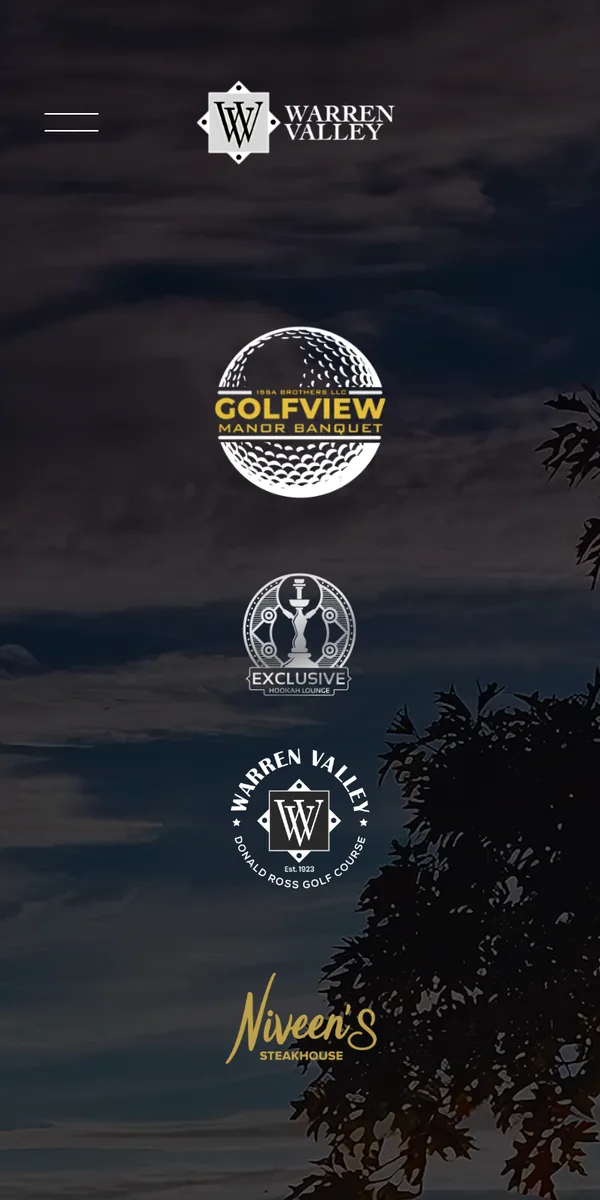 Golfview Manor Banquet homepage on mobile